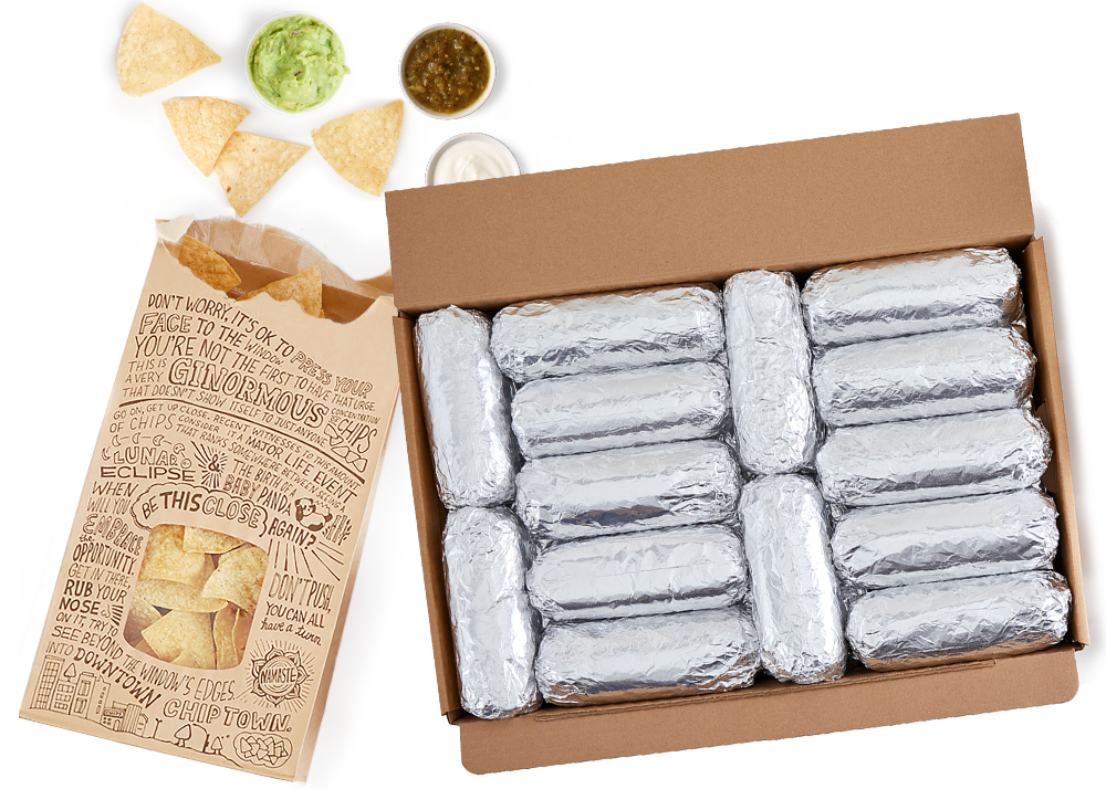 Chipotle Mexican Grill Catering Menu